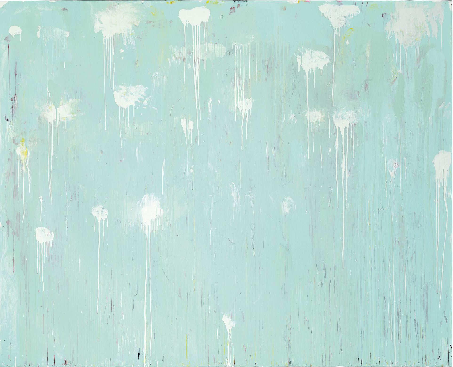 Cy Twombly Untitled (A Gathering of Time), 2003, Acrylic on canvas, 215.9 × 267.3 cm © Cy Twombly Foundation